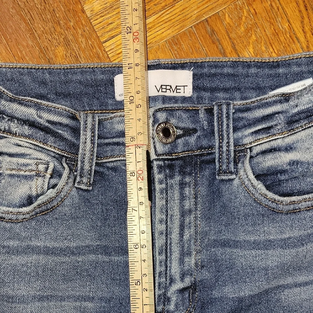 Vervet Women's High Rise Distressed Skinny Denim Jeans Size 26 - Picture 5 of 9